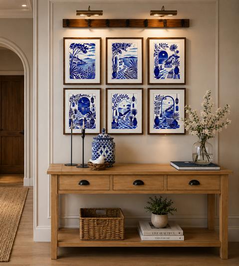 CLASSIC BLUE AND WHITE