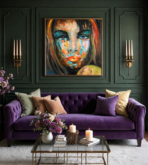 COLOURFUL WOMAN POTRAIT