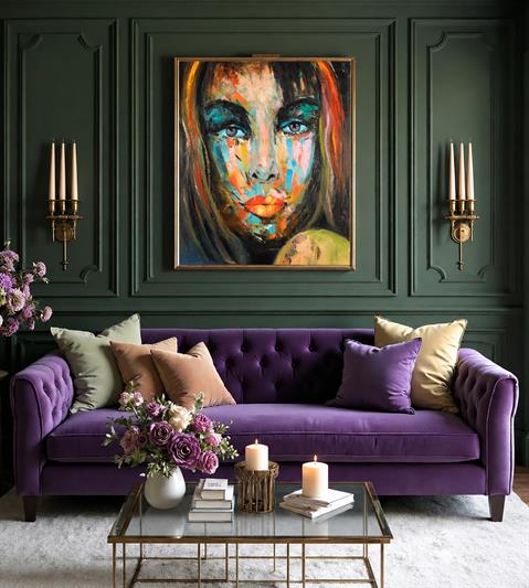 COLOURFUL WOMAN POTRAIT