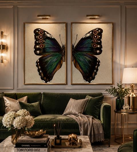 Purple winged study