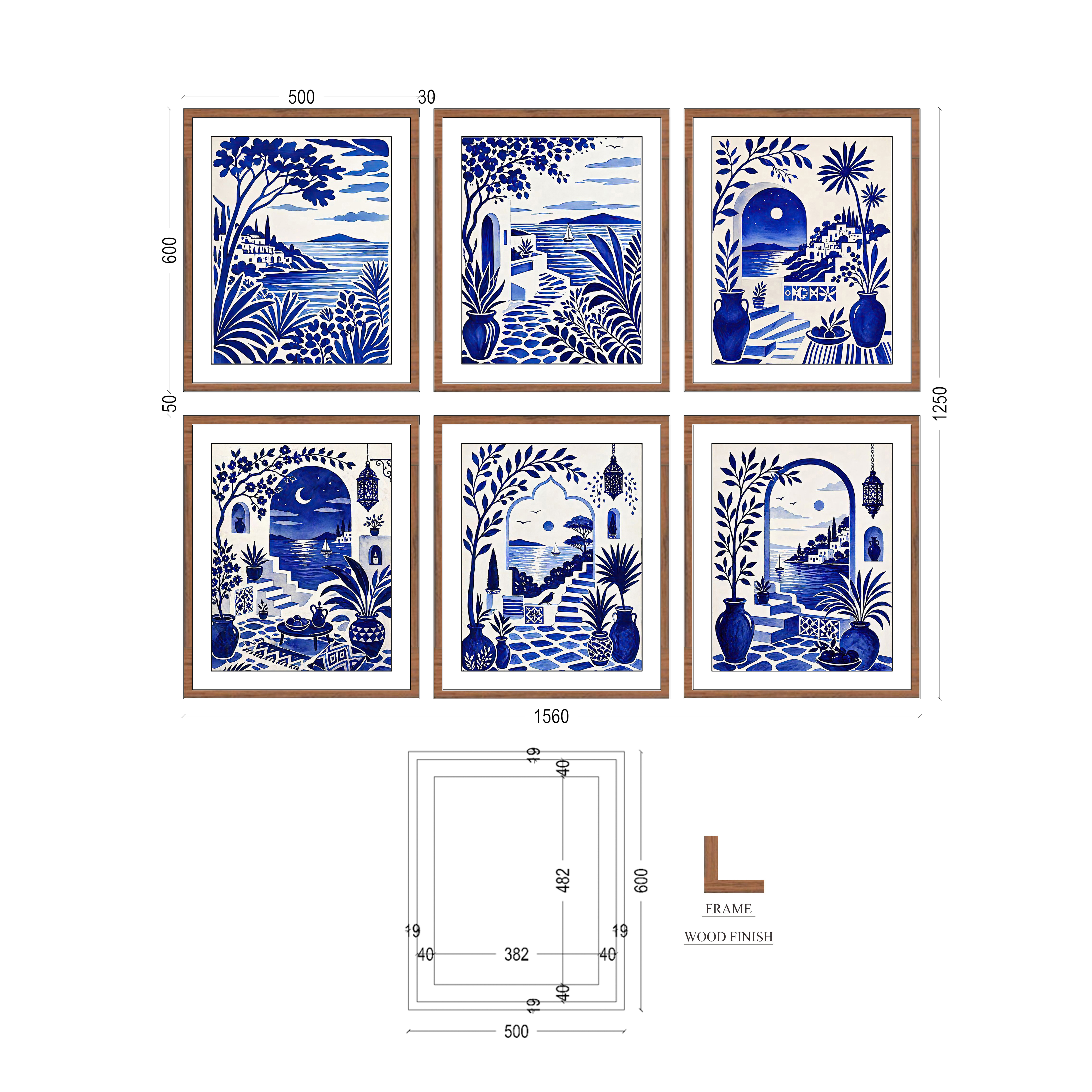 CLASSIC BLUE AND WHITE